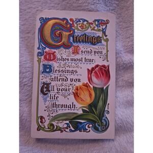 victorian Greetings. Embossed. Barto P.A. Posted. Post Card